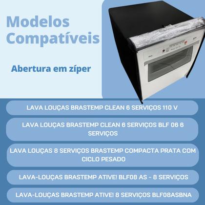 Imagem de Capa para lava louças brastemp 6 e 8 serviços transparente