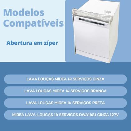 Imagem de Capa para lava louças midea 14 serviços transparente