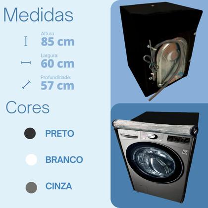 Imagem de Capa para lavadora de roupas lg 11kg vc5 smart transparente