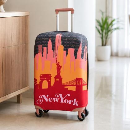 Imagem de Capa para Mala de Viagem Protetora Anti-Risco New York