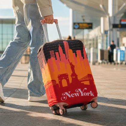 Imagem de Capa para Mala de Viagem Protetora Anti-Risco New York