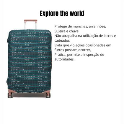 Imagem de Capa Para Mala Tamanho Grande Protetora Anti-risco Temática