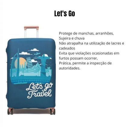Imagem de Capa Para Mala Tamanho Grande Protetora Anti-risco Temática