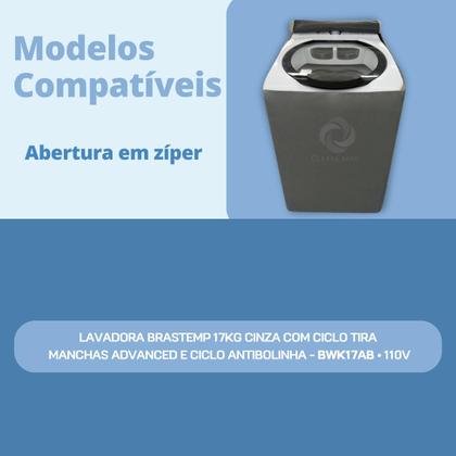 Imagem de Capa para máquina de lavar brastemp 17kg bwk impermeável