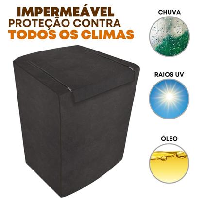 Imagem de Capa para máquina de lavar Brastemp Consul Electrolux 7 8 9 10 11 12 13 14 15 16 17 Kg com zíper