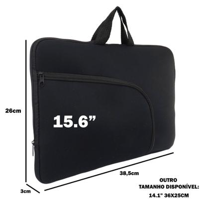 Imagem de Capa para Notebook Case de 15,6 polegadas Bolsa Espumada Resistente a Água