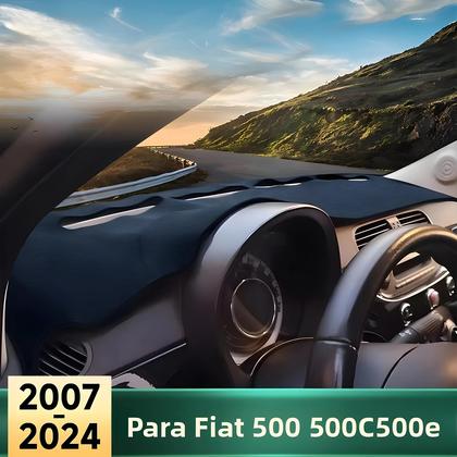 Imagem de Capa Para Painel Do Fiat 500 500C 500e 2007-2024 Acessórios Antiderrapantes Para Painel De