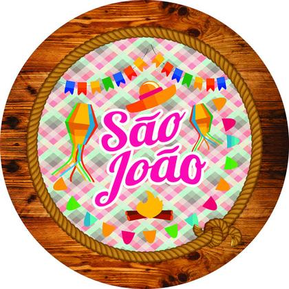 Imagem de Capa para Painel Redondo Festa Junina São João Tecido Sublimado Veste Fácil 1,50mx1,50m Festa Aniversário