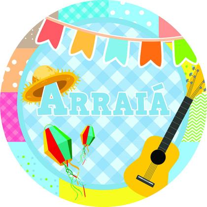 Imagem de Capa para Painel Redondo Festa Junina São João Tecido Sublimado Veste Fácil 1,50mx1,50m Festa Aniversário