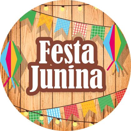 Imagem de Capa para Painel Redondo Festa Junina São João Tecido Sublimado Veste Fácil 1,50mx1,50m Festa Aniversário