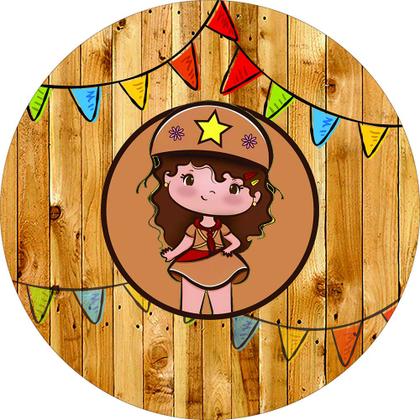 Imagem de Capa para Painel Redondo Festa Junina São João Tecido Sublimado Veste Fácil 1,50mx1,50m Festa Aniversário