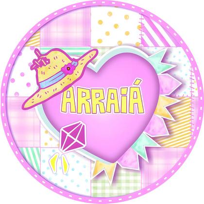 Imagem de Capa para Painel Redondo Festa Junina São João Tecido Sublimado Veste Fácil 1,50mx1,50m Festa Aniversário