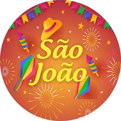 Imagem de Capa para Painel Redondo Festa Junina São João Tecido Sublimado Veste Fácil 1,50mx1,50m Festa Aniversário