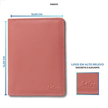 Imagem de Capa Para Passaporte de Couro Legitimo com Porta Cartões
