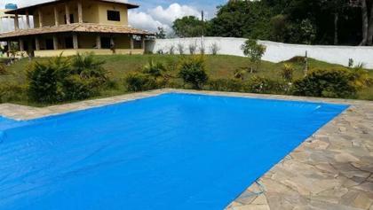 Imagem de Capa Para Piscina Com Dreno 6x3M Proteção Sujeira Segurança Lona pinos extensores pvc 500