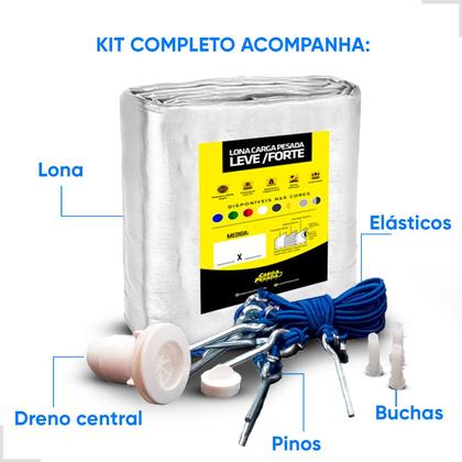 Imagem de Capa Para Piscina Completa Proteção 4x8 Várias Cores