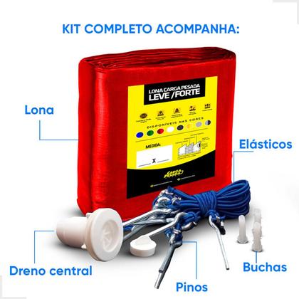 Imagem de Capa Para Piscina Completa Proteção 4x8 Várias Cores