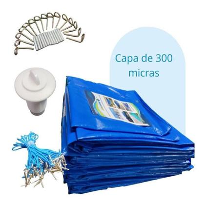 Imagem de Capa Para Piscina Leve Prática + Kit Instalação -11x6