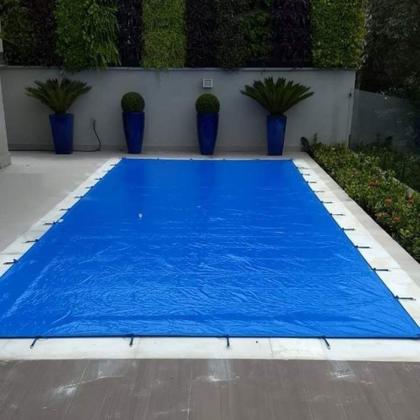 Imagem de Capa Para Piscina Leve Prática + Kit Instalação -6x3,5