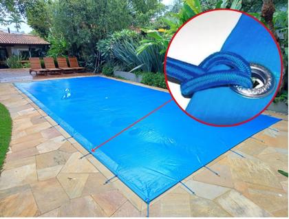 Imagem de Capa Para Piscina Leve Prática + Kit Instalação -8x4,5