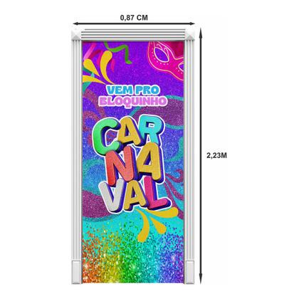 Imagem de Capa Para Porta Decoração de Carnaval Mod.3 Tecido 0,87x2,23