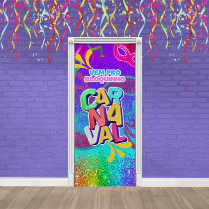 Imagem de Capa Para Porta Decoração de Carnaval Mod.3 Tecido 0,87x2,23