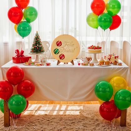 Imagem de Capa Para Porta ou Painel de Mesa Decoração De Natal Papai Noel Painel Em Tecido Com Elástico