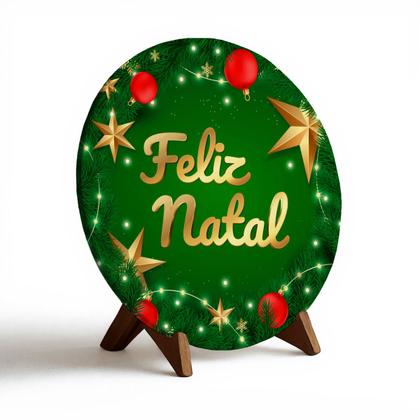 Imagem de Capa Para Porta ou Painel de Mesa Decoração De Natal Papai Noel Painel Em Tecido Com Elástico