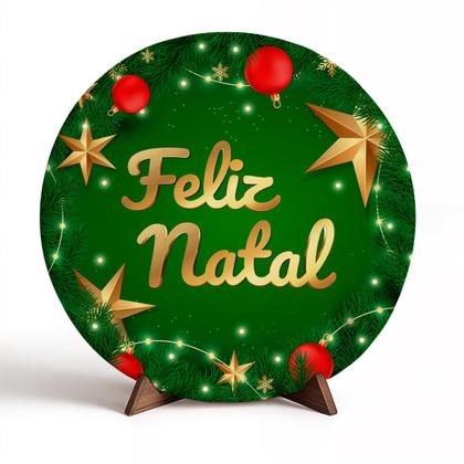Imagem de Capa Para Porta ou Painel de Mesa Decoração De Natal Papai Noel Painel Em Tecido Com Elástico