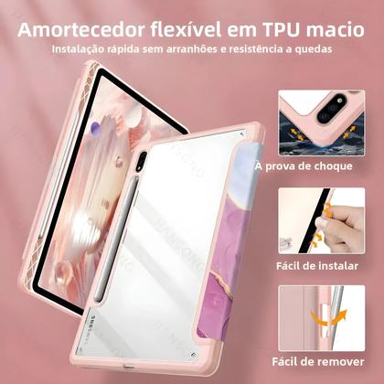 Imagem de Capa Para Samsung Galaxy Tab Para A9 A8 S9 plus S9 FE S9 S8 plus S8 S7 plus S7 FE S7 S6 Lite