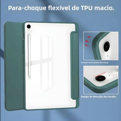 Capa Para Samsung Tab S10 FE plus Com Suporte Para Caneta, Capa