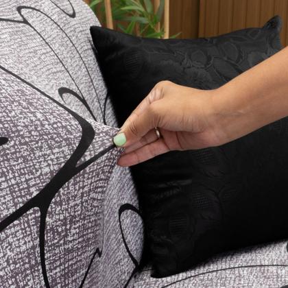 Imagem de Capa para Sofa 3 Lugares em Malha Elastex Luxo Florata
