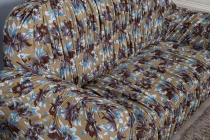 Imagem de Capa para sofa king 2 e 3 lugares malha gel elasticada Estampada