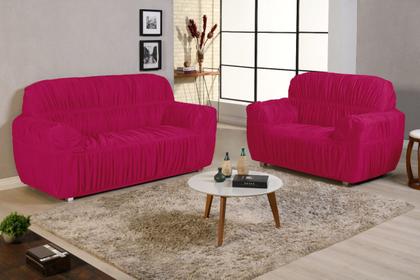 Imagem de Capa para sofa king grande 2 e 3 lugares malha gel elasticada