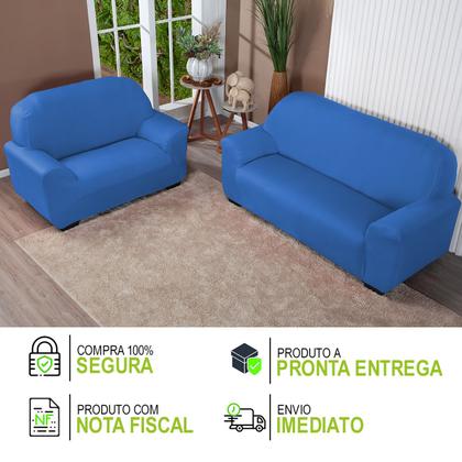 Imagem de Capa Para Sofá Lisa 2 E 3 Lugares Coladinha Malha Gel