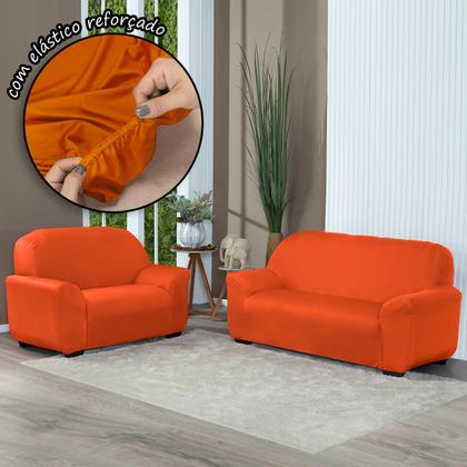 Imagem de Capa Para Sofá Lisa 2 E 3 Lugares Coladinha Malha Gel