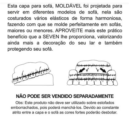 Imagem de Capa para Sofá Malha Classic 2 e 3 Lugares 16 Elásticos