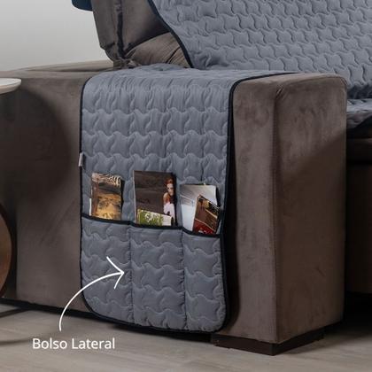 Imagem de Capa para Sofá Retrátil e Reclinável 3 Lugares Assento de 1,80m + 2 Capas de Almofada