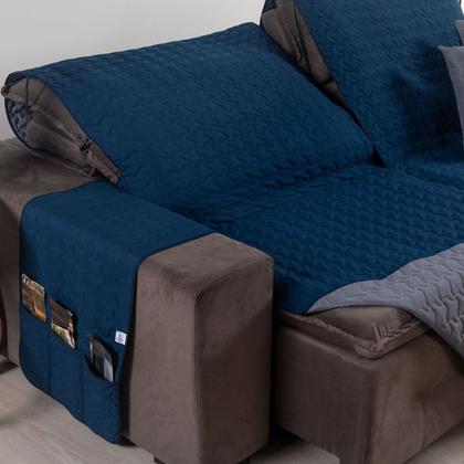 Imagem de Capa para Sofá Retrátil e Reclinável 3 Lugares Assento de 1,80m + 2 Capas de Almofada