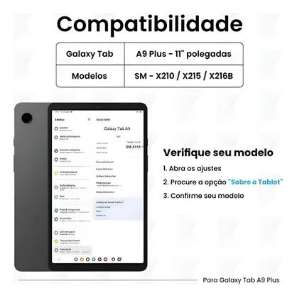 Imagem de Capa Para Tab Galaxy A9 Plus 11' + Teclado Touchpad + Caneta