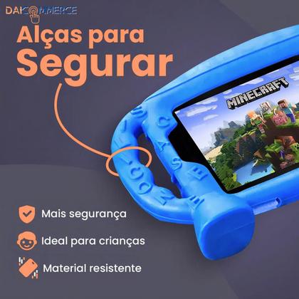 Imagem de Capa Para Tablet 7 Polegadas Infantil Multilaser Amazon Galaxy Cores Universal