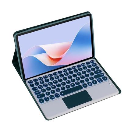 Imagem de Capa para Tablet Xiaomi Redmi Pad SE 11 Polegadas - Teclado Bluetooth Magnético com Capa de Couro PU