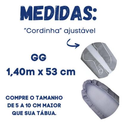 Imagem de Capa para Tábua De Passar Roupa Forro térmico ajustável Útil GG