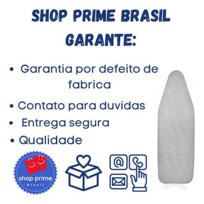 Imagem de Capa para Tábua De Passar Roupa Forro térmico ajustável Útil GG