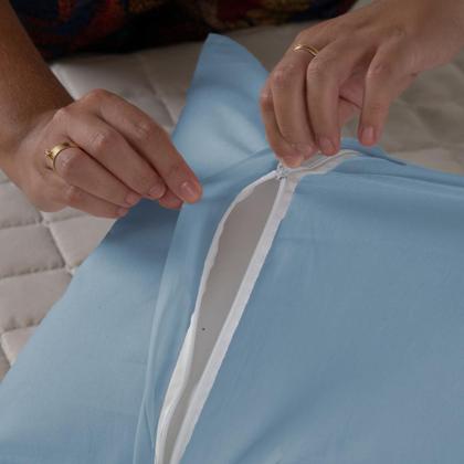 Imagem de Capa Para Travesseiro Fofuxão 1 Peça 1,46m x 46cm Percal 140 Fios Com Zíper