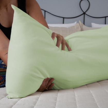 Imagem de Capa Para Travesseiro Fofuxão 1 Peça 1,46m x 46cm Percal 140 Fios Com Zíper