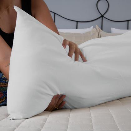 Imagem de Capa Para Travesseiro Fofuxão 1 Peça 1,46m x 46cm Percal 180 Fios Com Zíper