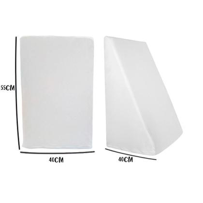 Imagem de Capa para Triângulo Suave Encosto 55x40x40cm 100% Algodão Branca Arrumadinho Enxovais