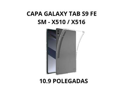 Imagem de Capa + Película Vidro Compatível Para Galaxy Tab S9 Fe