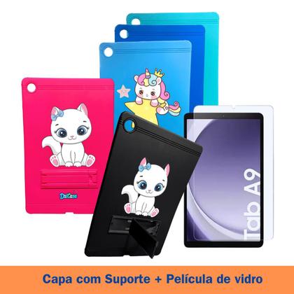 Imagem de Capa personalizada c/ Suporte P/ Tablet Galaxy Tab A9 Plus 11" + Película X210 X216